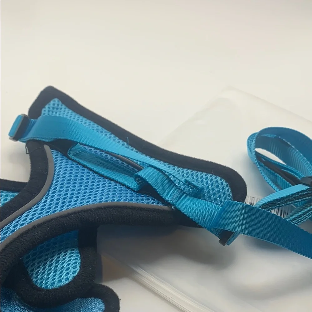 Stylish Blue Cat Harness and Leash Combo